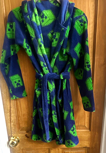 Minecraft boys hooded - minecraft, fleece